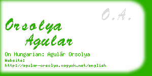orsolya agular business card
