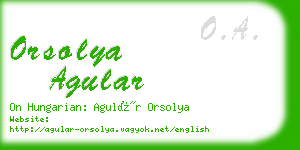 orsolya agular business card